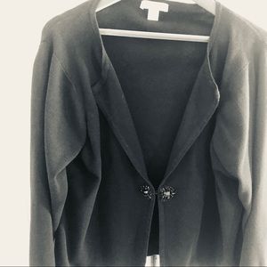 Coldwater Creek black jeweled closure holiday 26W